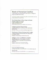 Roots of Sectarian Conflict