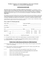 Exposure Questionnaire