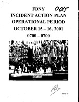 Incident Action Plan: 10/15/01 - 10/16/01
