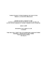 Report Of Initial Findings To The National Institute For Occupational Safety And Health of The Cente