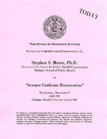 Science Confronts Bioterrorism